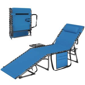 Sedia a Sdraio Blu per Esterni, Versatile per Prendere il Sole e per Cortili, Sedia da Spiaggia - Product Image 6