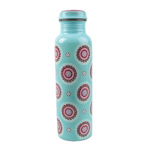 ขวดน้ำทองแดงบริสุทธิ์100% ขวดน้ำพิมพ์เคลือบพร้อมฝาปิดสำหรับของขวัญสุขภาพและสุขภาพขององค์กร - Product Image 1