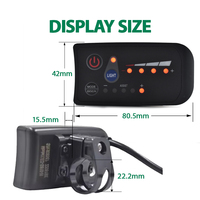 Ordenador de Bicicleta Impermeable 24V-60V con Pantalla LCD, Velocímetro y Odómetro con Cable, Unidad Electrónica para Bicicleta Eléctrica con Alerta de Errores por Condiciones Extremas