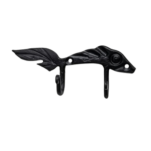 Ganchos Decorativos de Pared de Pino Rústico, Colgador de Metal Negro Vintage para Abrigos, Sombreros y Llaves, Ganchos Rústicos Estilo Granja/Casa de Campo - Product Image 6