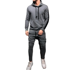 Conjunto de pantalones deportivos con cremallera cálida de terciopelo informal para hombre de otoño e invierno 2025, ropa deportiva, chándales, precio al por mayor - Product Image 5