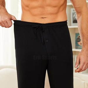 Pijama Recto para Hombre, Tela Transpirable, Color Sólido, Ropa de Dormir Informal a Bajo Precio - Product Image 4