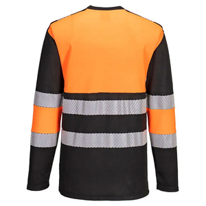 OEM Lightweight Safety Wear Hi Vis Long Sleeves T-<b>Shirts</b> <b>Worker</b> Reflective Safety Clothing Construction T-<b>Shirts</b> - Product Image 2