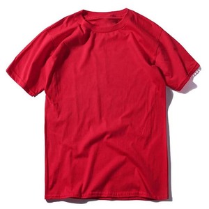 T-shirt à manches courtes imprimé sur mesure, polyester/coton, respirant, séchage rapide, coupe classique, vêtements pour hommes, prix abordable - Product Image 1