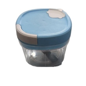 Manuale tirare a mano Chopper cucina Mini frutta verdura frutta Cutter contenitore di plastica resistente presa liscia facile funzionamento - Product Image 1