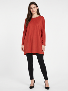Bmama <b>Red</b> Long Sleeve Blouse Loose Fit Women Casual <b>Top</b> Milk Silk Shirt Wholesale - Product Image 3