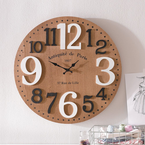 Modern Art Needle Display MDF Wood Tree Ring Design Industrial Style Quartz Wall <b>Clock</b> for High by perfect enterprises - Product Image 6
