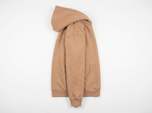 เสื้อฮู้ดผู้ชายสีพื้น ทรงปกติ ผ้าฝ้ายฟลีซ 100% สวมใส่สบายๆ สไตล์ลำลอง เหมาะสำหรับฤดูใบไม้ร่วง รับผลิตแบบ OEM เสื้อฮู้ดแนวสตรีทแวร์ - Product Image 4