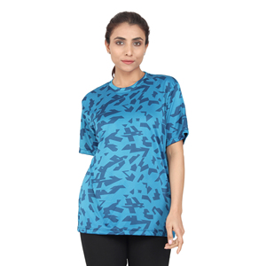 Camiseta Deportiva Casual de Manga Corta para Mujer, de Alta Comodidad, Secado Rápido, Estampada, para Verano, de Proveedor de India, Precio al por Mayor - Product Image 3