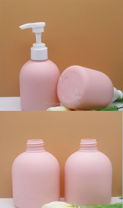 Bouteille personnalisée 24/410 à épaule ronde, ventrue et courte, 200ml 220ml, en HDPE, toucher doux, vide, rose, pour lotion corporelle et crème pour les mains - Product Image 6