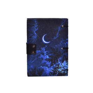 Cuaderno con diseño de cielo nocturno y luna A5, cuaderno con cerradura, libro de escritura con tapa dura |   Papelería de Regalo Premium de Doble Cara con 200 Páginas - Product Image 2