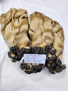 Indian Virgin Hair Extensions Machine Double Weft 40cm Spring Curly Black Human Hair Weaving Bundles - Product Image 4