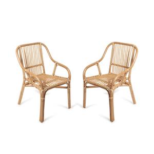 Fauteuil élégant en rotin naturel, mobilier de loisirs pour jardin, hôtel, maison, chaises de salle à manger bohèmes en rotin, fabrication au Vietnam - Product Image 2
