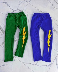 Bulk Professional <b>Stacked</b> Sweatpants Signature Brushed Fleece Custom Branding Factory Wholesale Direct Price - Product Image 2