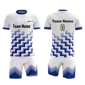 Conjunto de Camiseta de Fútbol Personalizada Daizen Star para Hombre, Manga Corta, Cuello en V, Absorbe la Humedad, Estampado Geométrico Sublimado, Transpirable, Nombre del Equipo - Product Image 4