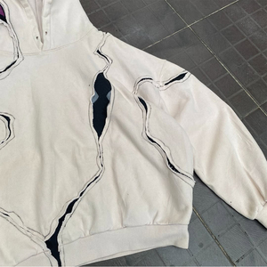 Eco-Friendly Solid Casual Fleece Cotton/Polyester Winter <b>Hoodie</b> 180-500 GSM <b>Lightweight</b> Regular Fit Pullover Drop Shoulder - Product Image 4