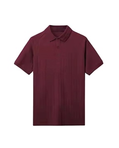Polos pour hommes Chemises polo de tennis à manches courtes décontractées Chemises de golf à séchage rapide Humidité Logo personnalisé Motif solide tricoté - Product Image 5