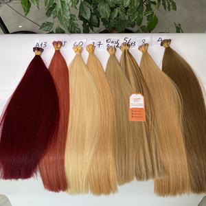Extensions de cheveux Remy vierges à cuticules alignées, couleurs très demandées, prix de gros, couleur personnalisée, kératine vietnamienne, pointe en I, 1g/pointe - Product Image 4