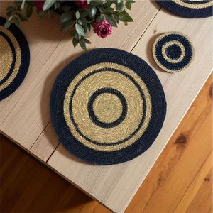 Wholesale Round <b>Braided</b> Jute Placemat Set Natural Eco Friendly Table Mat Handcrafted Kitchen Dining Decor Tableware <b>Accessories</b> - Product Image 1