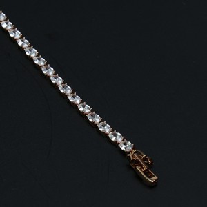 Pulsera de tenis Mansi Gold Premium personalizada de plata de ley 925 con diamantes de corte ovalado |   Joyería Fina Certificada de 17.52ct |   Unisex OEM/ODM - Product Image 5