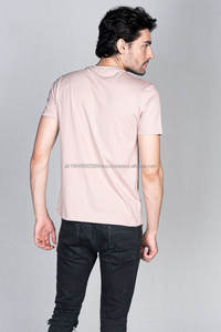 Camiseta de Punto de Bambú 100% Rosa de la Mejor Calidad, Color Sólido, Talla Grande para Hombre y Mujer - Product Image 2