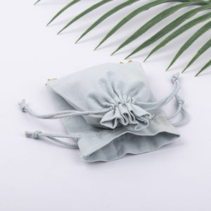Handmade Promotional Branding Cotton <b>Drawstring</b> <b>Bag</b> Jewelry Packaging Pouch Custom Logo Printing Organizer - Product Image 2
