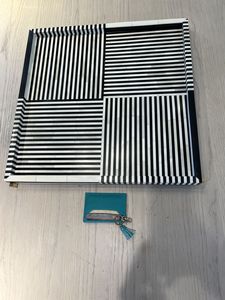 White & <b>Black</b> Resin Inlay Wood Resin Traditional Wedding Serving <b>Tray</b> Decorative Coffee Table Custom Logo Home Craftera Exports - Product Image 4