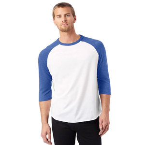 เสื้อยืดแขนยาวสีขาวน้ำเงินสำหรับผู้ชาย คอกลม ทรงหลวม ผ้าเจอร์ซีย์ 100% ผ้าฝ้าย สีพื้น ไม่ยับ น้ำหนัก 320 กรัม โลโก้ด้านหน้า - Product Image 3