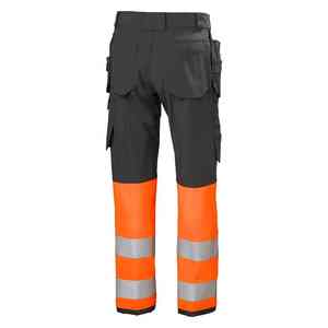 Pantalon de travail réfléchissant en coton/polyester de haute qualité pour la vente en gros, avec poches cargo, haute visibilité, respirant et ignifuge - Product Image 4