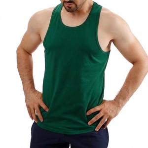 <b>Mens</b> Classic Gym Tank Top Sleeveless Solid Color Fitness <b>Vest</b> Breathable <b>Training</b> Singlet Stretch Athletic Wear Custom OEM - Product Image 1