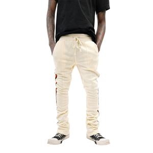 Diseño personalizado 2024 Streetwear Joggers Hombre Pantalones de chándal casuales con estampado antiarrugas y antiarrugas acampanados apilados - Product Image 2