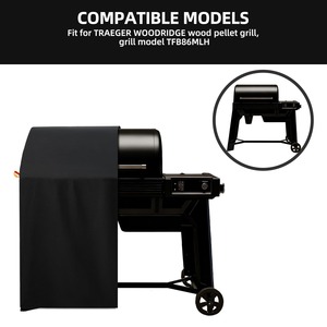 Parrilla y ahumador de pellets de madera, parrilla ahumadora de pellets con WiFi y modo Super Smoke, controlador D2, área grande de 885 pulgadas cuadradas - Product Image 3