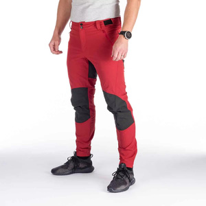 Men's <b>Red</b> Softshell Hiking Pants Slim Fit Water Resistant Outdoor Wear With Pockets All Seasons Polyester <b>Material</b> - Product Image 3