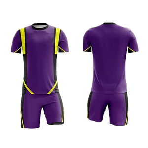 Conjunto de Uniforme de Fútbol para Hombre, Uniforme de Fútbol Personalizado, Elegante Uniforme de Fútbol Morado, Tela de Poliéster, Fabricante de Ropa Deportiva al por Mayor - Product Image 1