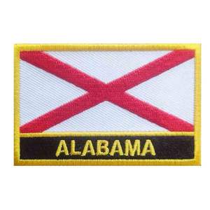 1 parche bordado con la bandera de Alabama, para planchar o coser. - Product Image 1