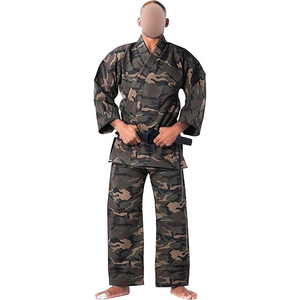 Uniforme d'arts martiaux 100% coton, tenue d'entraînement traditionnelle chinoise de karaté, short extensible à col en V - Product Image 1