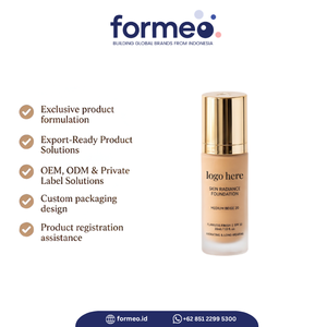 Fabrication OEM, certifiée Bpom Halal, fond de teint correcteur hydratant à couvrance totale, résistant à l'eau, longue tenue 24 heures, contrôle du sébum - Product Image 2