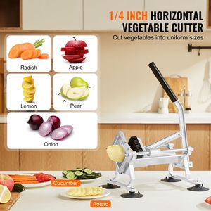 Commercial 1/4 Inch Stainless Steel Aluminum Alloy <b>Vegetable</b> <b>Cutter</b> Slicer Machine Manual Fruit Slicer for <b>Vegetables</b> Flour - Product Image 2