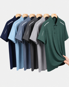 Camisas de Manga Corta Casuales de Algodón Tejido Estampado para Hombre - Product Image 4