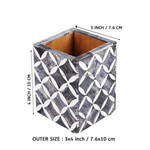 ที่ใส่ปากกาลายดาวโมเสกดีไซน์ทันสมัยเหมาะที่สุดสำหรับโต๊ะดีไซน์เรียบง่ายออฟฟิศร่วมสมัยและของขวัญสุดพิเศษ - Product Image 2