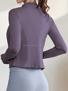 Chaqueta de Yoga para Mujer Lulu, Calidad Premium, Tejido Suave, Impermeable, Cortavientos, Transpirable, Manga Larga, para Gimnasio - Product Image 2