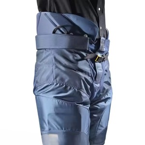 Pantalones de Hockey sobre Hielo para Hombre, Transpirables, Ecológicos, que Absorben la Humedad, con Correa de Hebilla, Color Azul Sólido, Poliéster, Ajuste Atlético, para Todas las Temporadas - Product Image 3