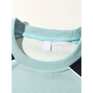 เสื้อสเวตเชิ้ตแขนยาวทรงโอเวอร์ไซส์ คอวี แขนเสื้อแบบแร็กแลน สีพื้น ผ้าถัก ระบายอากาศได้ดี สวมใส่สบาย เหมาะสำหรับฤดูใบไม้ร่วง - Product Image 3