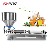 Machine de remplissage semi-automatique à buse unique en acier inoxydable pour pâtes, miel, crème et petites bouteilles