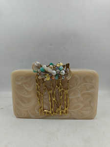 Pochette de soirée en résine pour dames pour fêtes et mariages d'Inde - Product Image 2