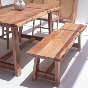 Banco de Madera de Acacia Oscura Vandana Falcon Aston para Asientos Modernos y Elegantes en Interiores y Exteriores - Product Image 3