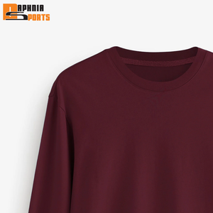 Custom Logo High Quality Full Sleeve T Shirt for Men 100% Cotton Plain Clothes Fashion Men's Breathable Full Sleeves T-shirt - Product Image 2