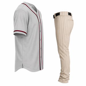 Uniforme de baseball et de softball sur mesure, 100% polyester, pour hommes adultes, respirant, anti-transpiration, anti-bactérien, manches courtes - Product Image 3