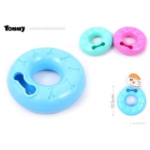 Juguete para Perros Yommy Donut, 12.5cm, Juguete Interactivo de Goma para Mascotas - Product Image 1