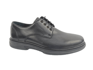 Zapatos Oxford de Vestir para Hombre, Negros, de Piel de Oveja, con Cordones, Punta en Pico, para Oficina y Carrera Profesional, Color Sólido, Suela de TPR, para Todas las Temporadas - Product Image 1